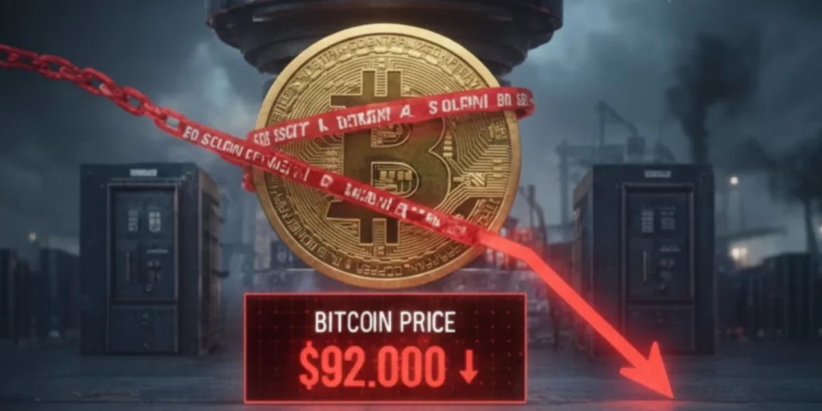 Bitcoin Falls Below $92,000