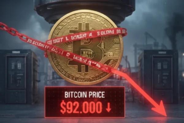 Bitcoin Falls Below $92,000